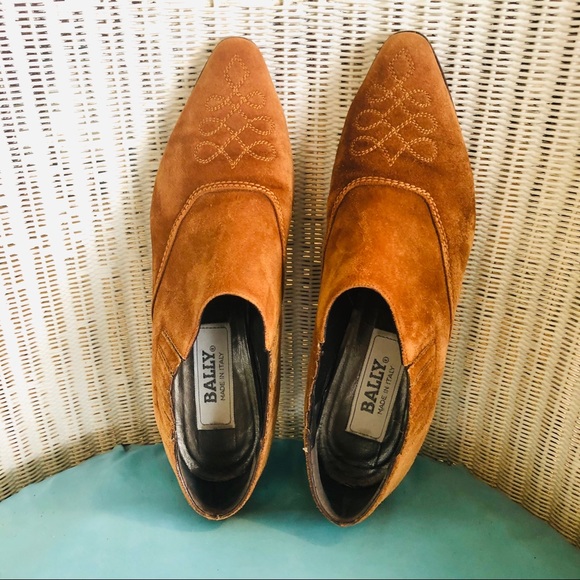vintage suede western booties Bally - Picture 6 of 11